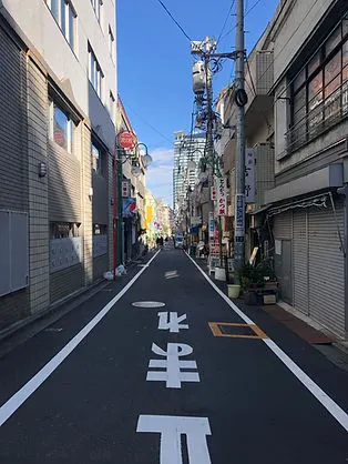 a side street in Shinjuku, Japan
