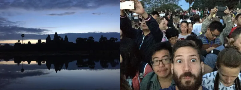 Instagram vs. reality at the Ankgor Wat