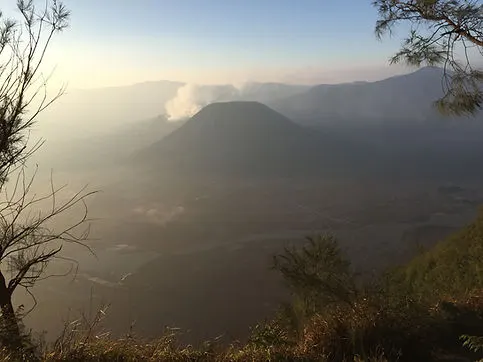 Sunrise at Mount Bromo National Park in Java near Malang