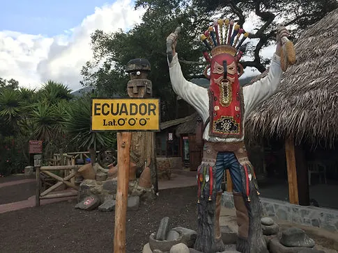 the Equatorial Line in Quito, Ecuador