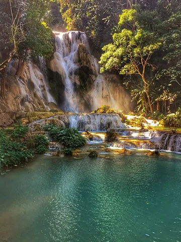 Kuang Si Waterfalls in Luang Praband in Laos