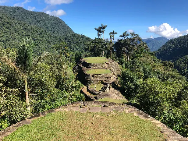 the ruins at the Lost City Trek or Cuidad Perdida Hike in Santa Marta Colombia