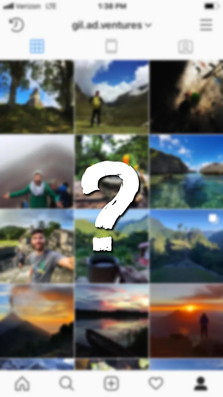 the instagram feed of gil.ad.ventures creator of Anxious & Abroad