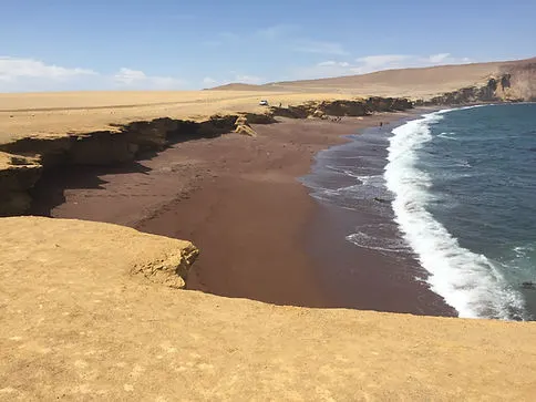 Red Sand Beach in Paracas Peru