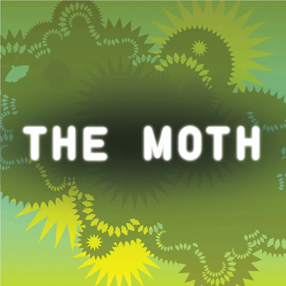 The Moth Radio Hour podcast and story slam logo from NPR public radio