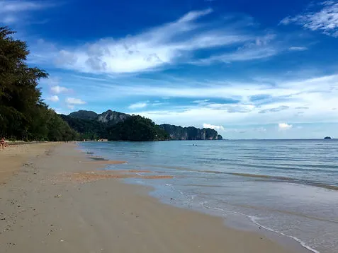Railay Beach in Krai, Ao Nang, Phuket, Thailand