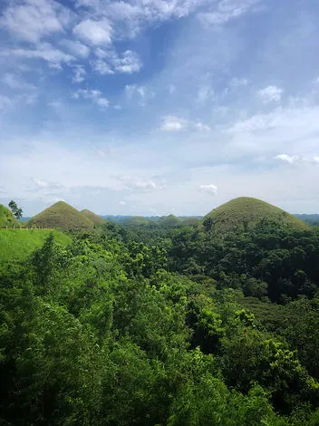 the Chocolate Hills on the island of Bohol in the Philippines